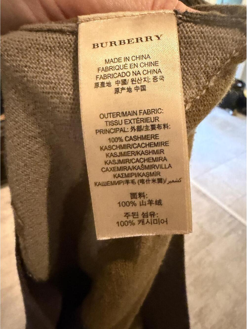 Burberry 100% Cashmere Camoflauge Sweater see description - Picture 6 of 7